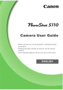 Canon PowerShot S110 manual. Camera Instructions.